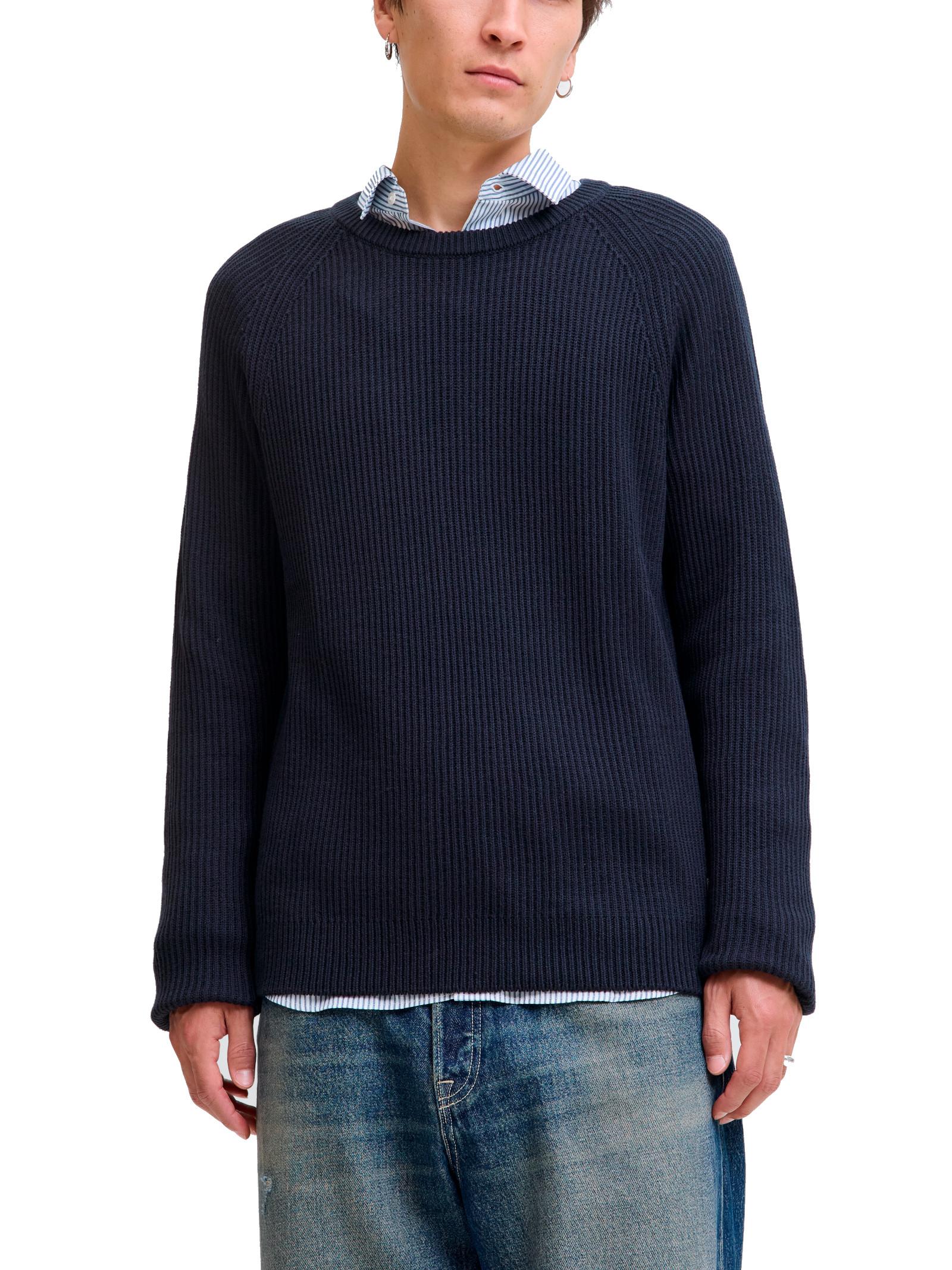 Maglia Jack & Jones Pannel Blu a costine 12278916 /Sky Captain JACK & JONES 