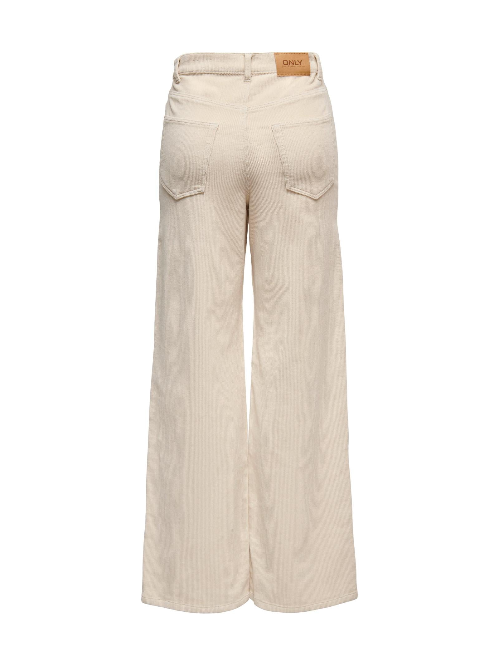 Pantalone Only Hope Beige Wide in velluto 15263179 /Oatmeal ONLY 