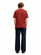 T-shir Jack & Jones Organic Mattone a maniche corte basic 12156101 /Fired Brick JACK & JONES 