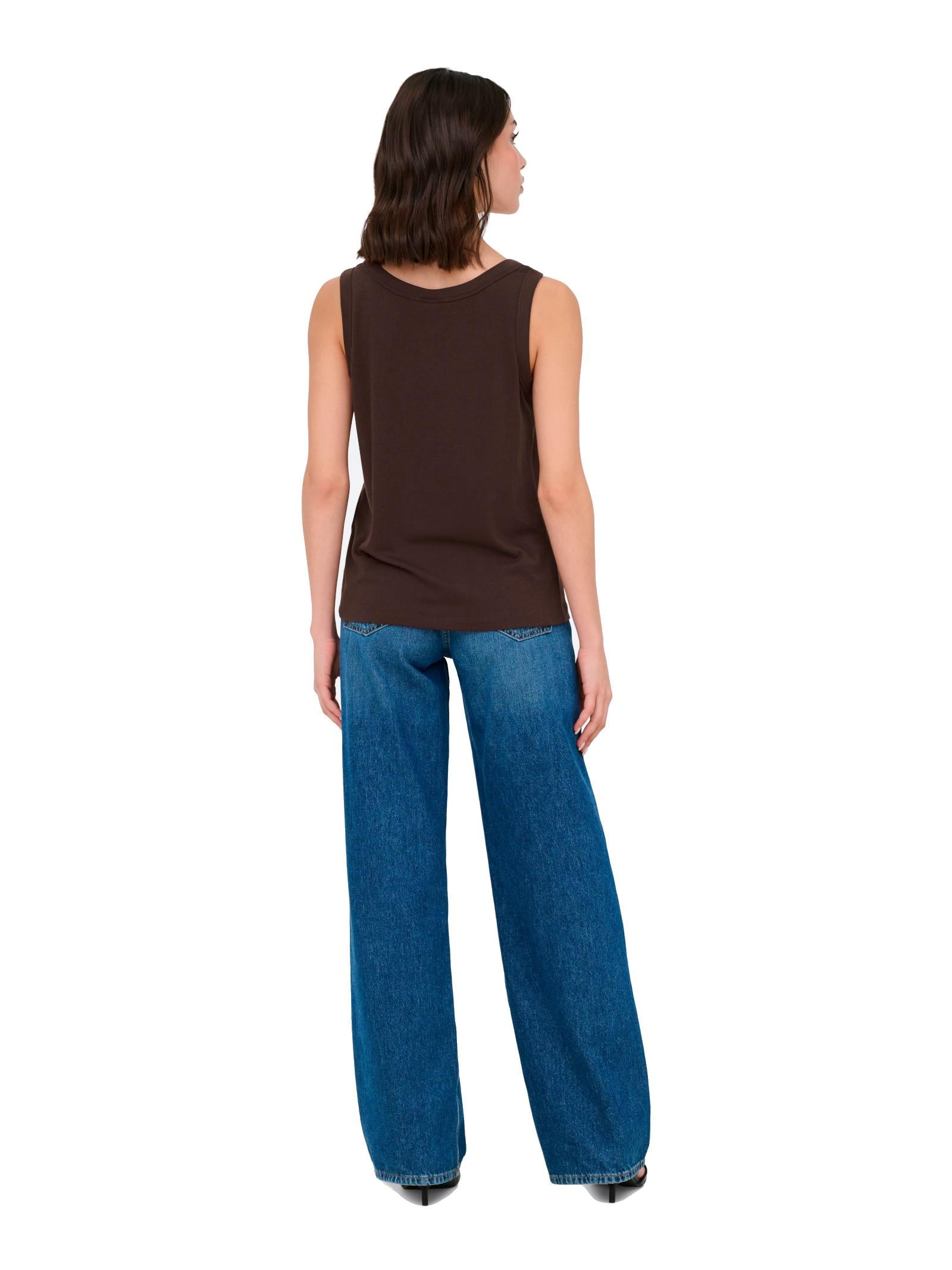 Top JDY Marrone Uffa regular 15369973 /Chicory Coffee JDY 