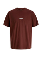 T-shirt Jack & Jones Soho Marrone scuro con logo 12278787 /Bitter Chocolate JACK & JONES 