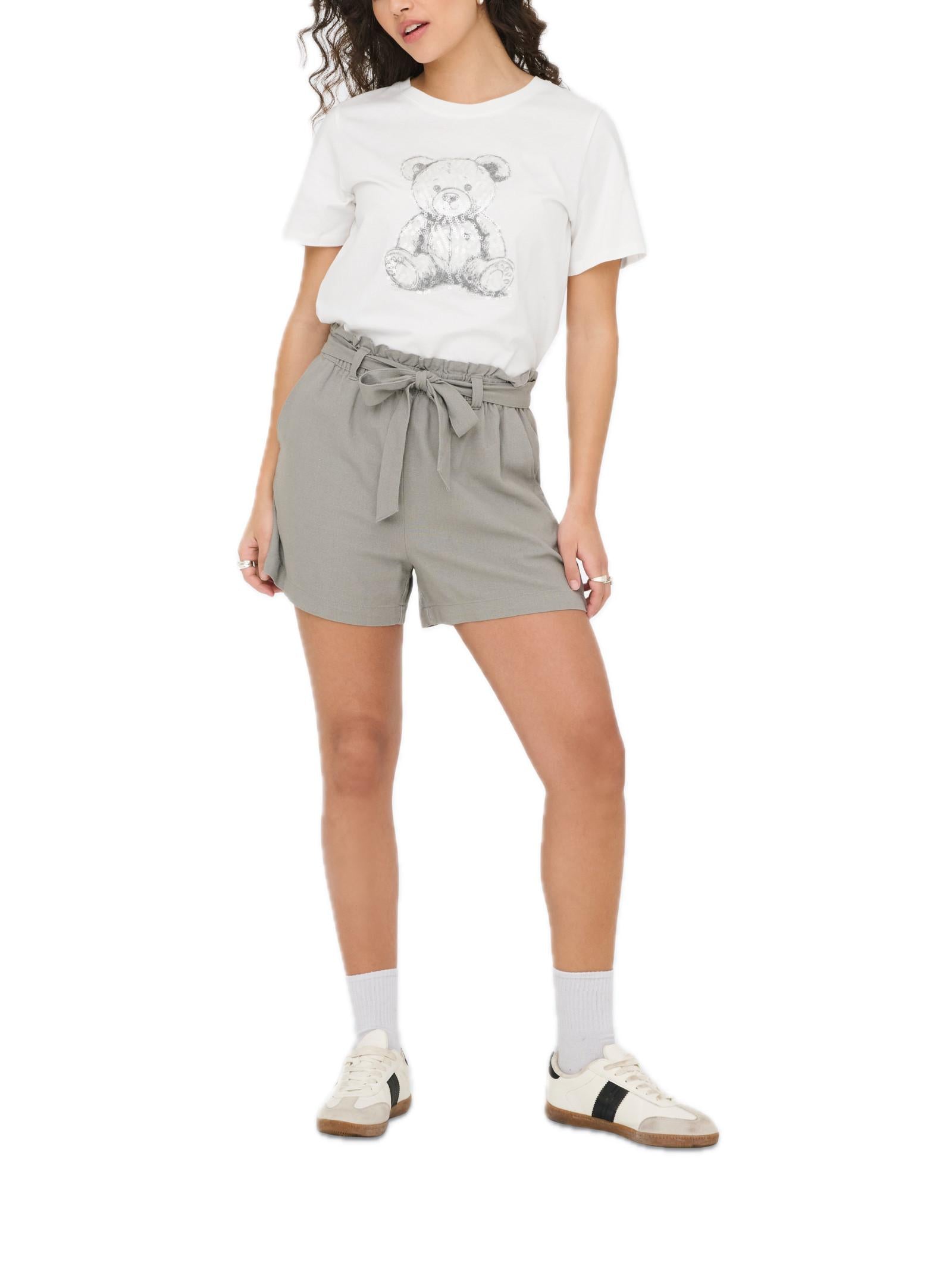 T-shirt JDY Bibbi Bianco con stampa