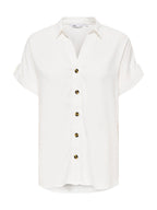 Camicia Only Bianco Yasmin a manica corta 15348758 /Snow White ONLY 