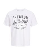 T-shirt Jack & Jones Alex Bianco vintage 12298020 /White JACK & JONES 
