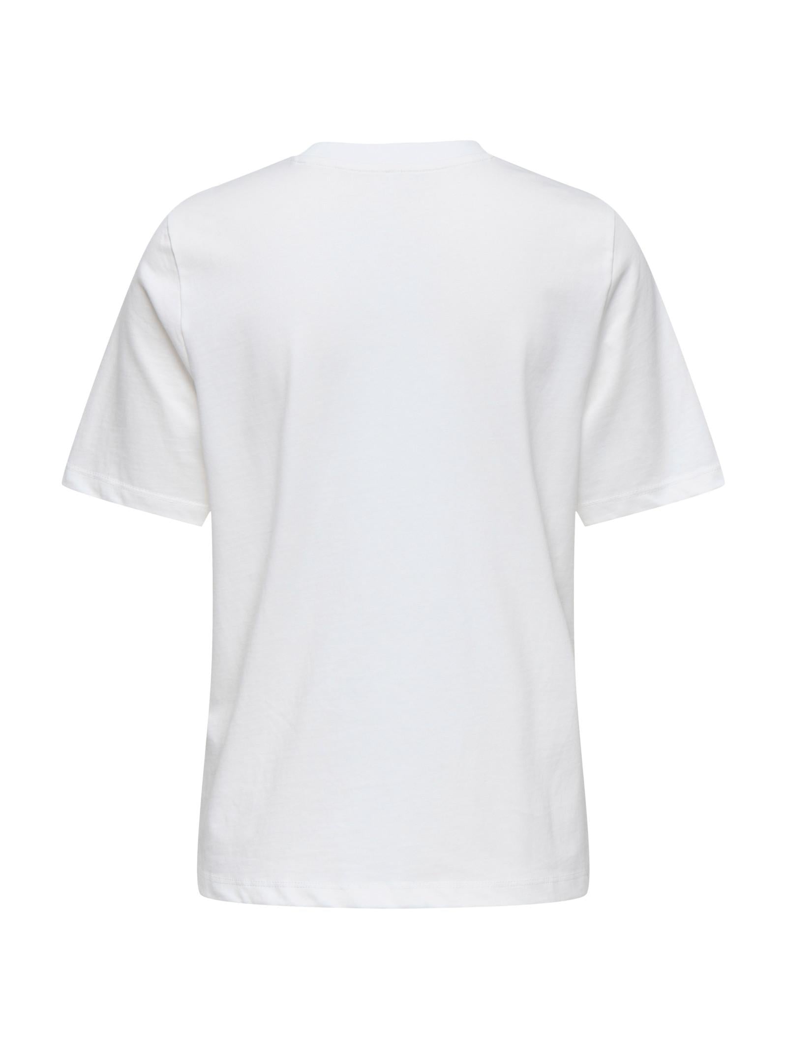 T-shirt Only Jolli Bianco manica corta 15356166 /Neck Cloud Dancer ONLY 