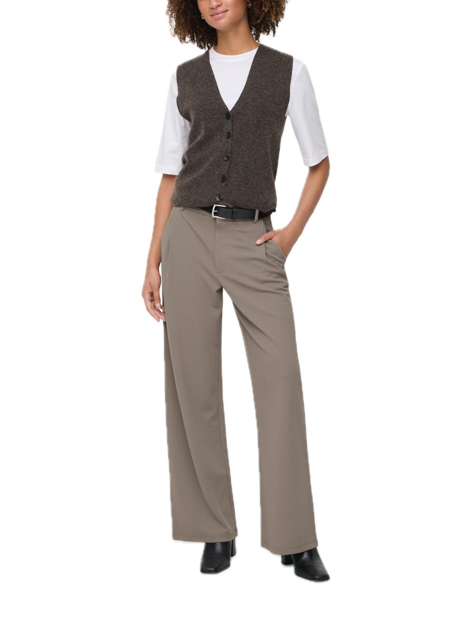 Pantalone JDY Geggo Fango 15330419 /Driftwood JDY 