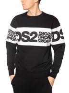 Felpa DS2 Nero Banda girocollo SS26212 NERO DS2 