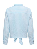 Camicia Only Celeste Lece annodata 15195910 /Cerulean ONLY 