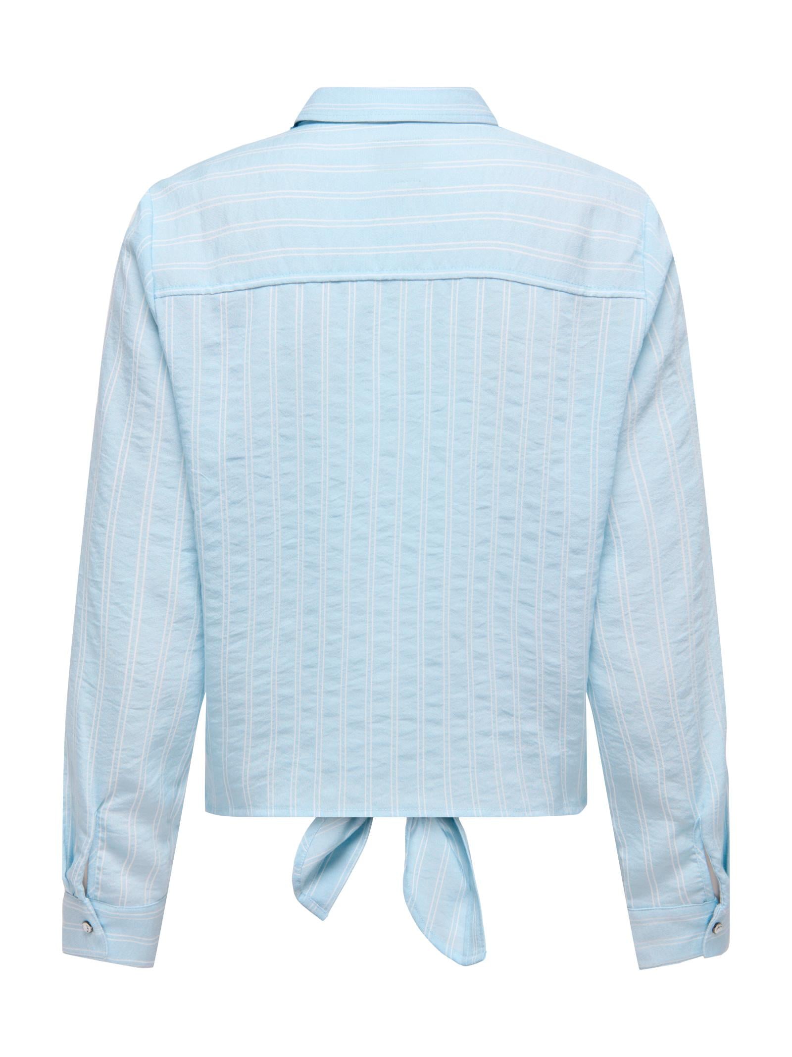 Camicia Only Celeste Lece annodata 15195910 /Cerulean ONLY 