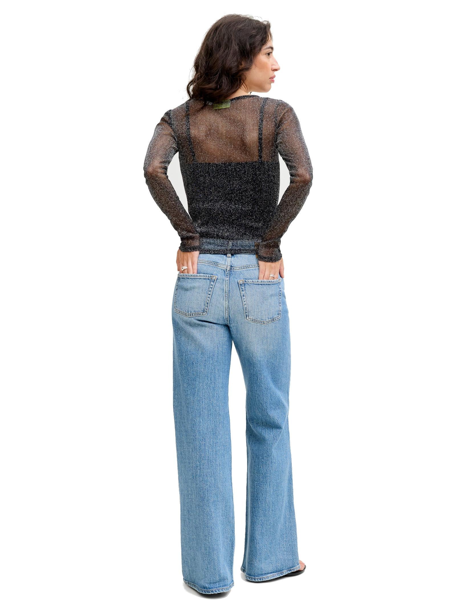 T-shirt JJXX Melia Nero con glitter 12290456 /Black JJXX 