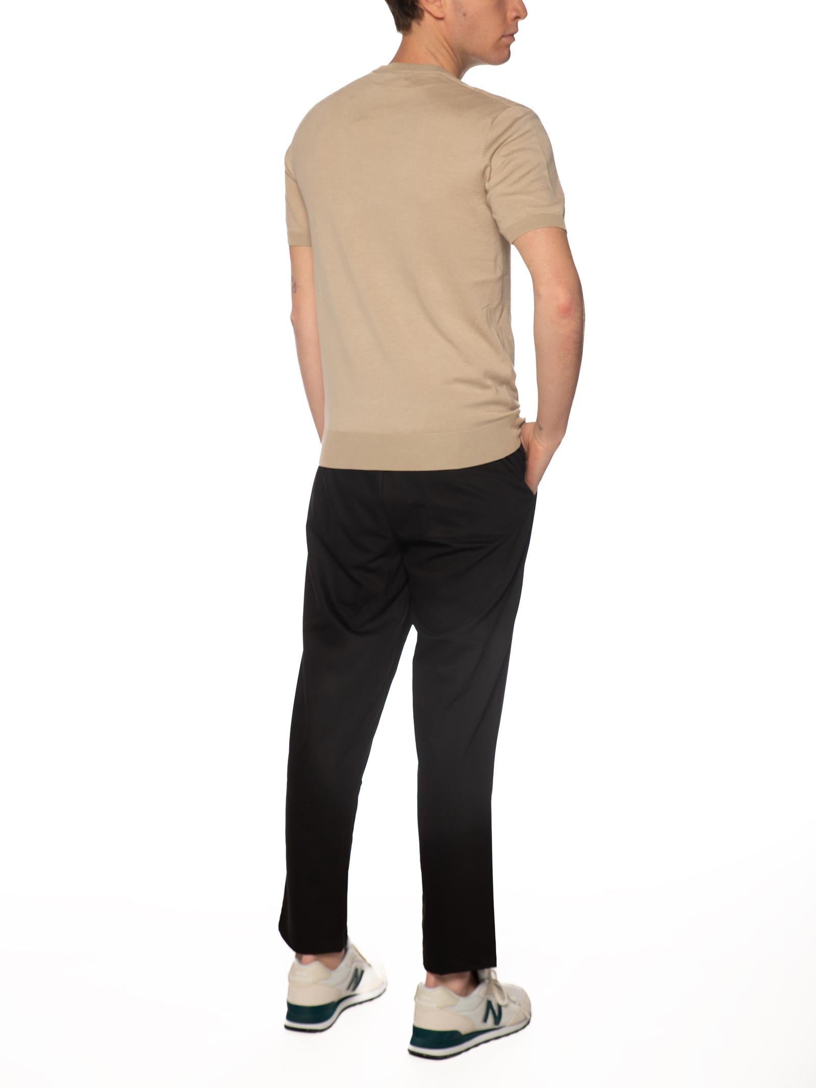 T-shirt Gianni Lupo Beige  filo in maglia GL510S BEIGE GIANNI LUPO 