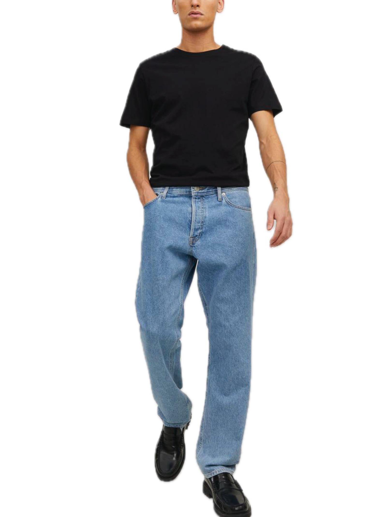 T-Shirt Jack & Jones Organic Nero manica corta basic 12156101 /Black JACK & JONES 