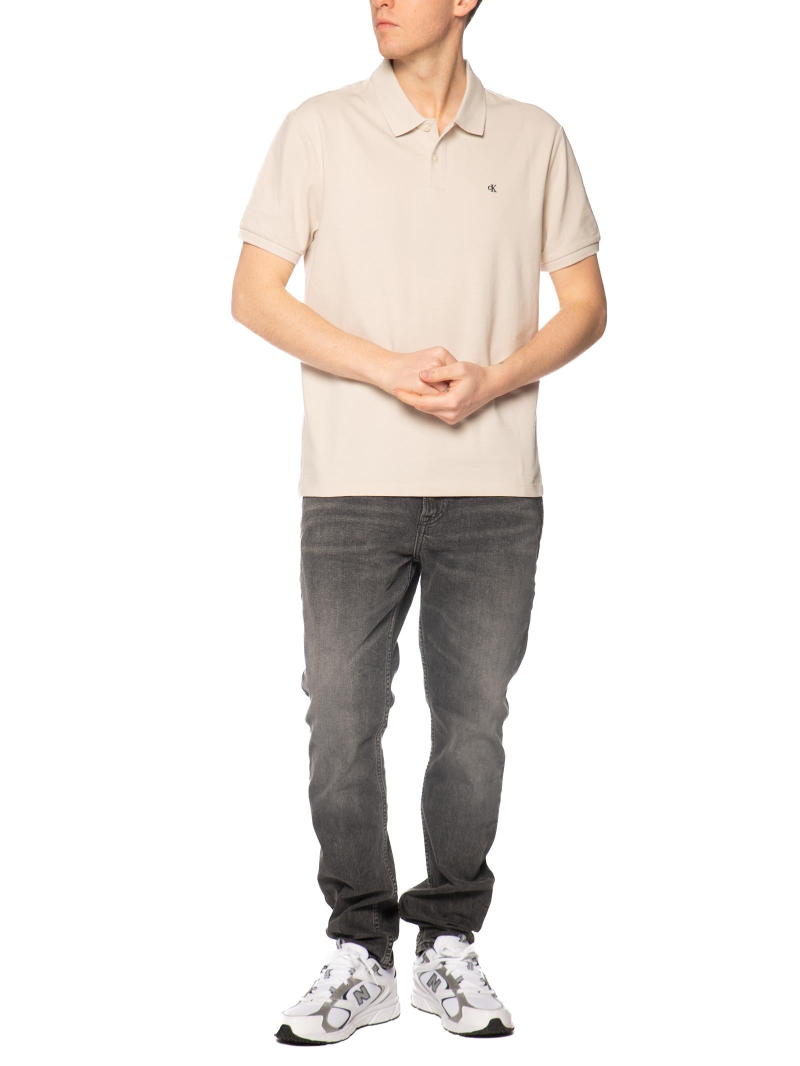 Polo Calvin Klein Beige in pique LV040EM269 /2JX CALVIN KLEIN 