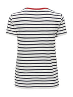 T-shirt Only Eart Bianco a righe 15318959 /HEART CLOUD DANCER ONLY 