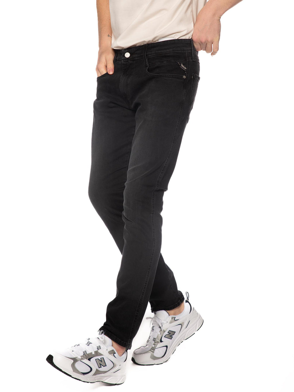 Jeans Replay Willbi Slim Nero M914 103C36097 REPLAY 