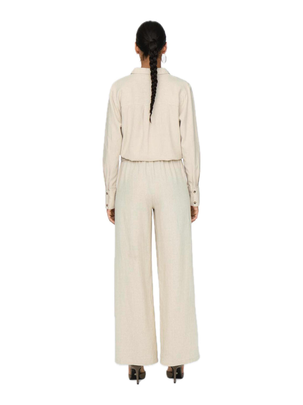 Pantalone JDY Beige Say Loose 15318361 /Oatmeal JDY 