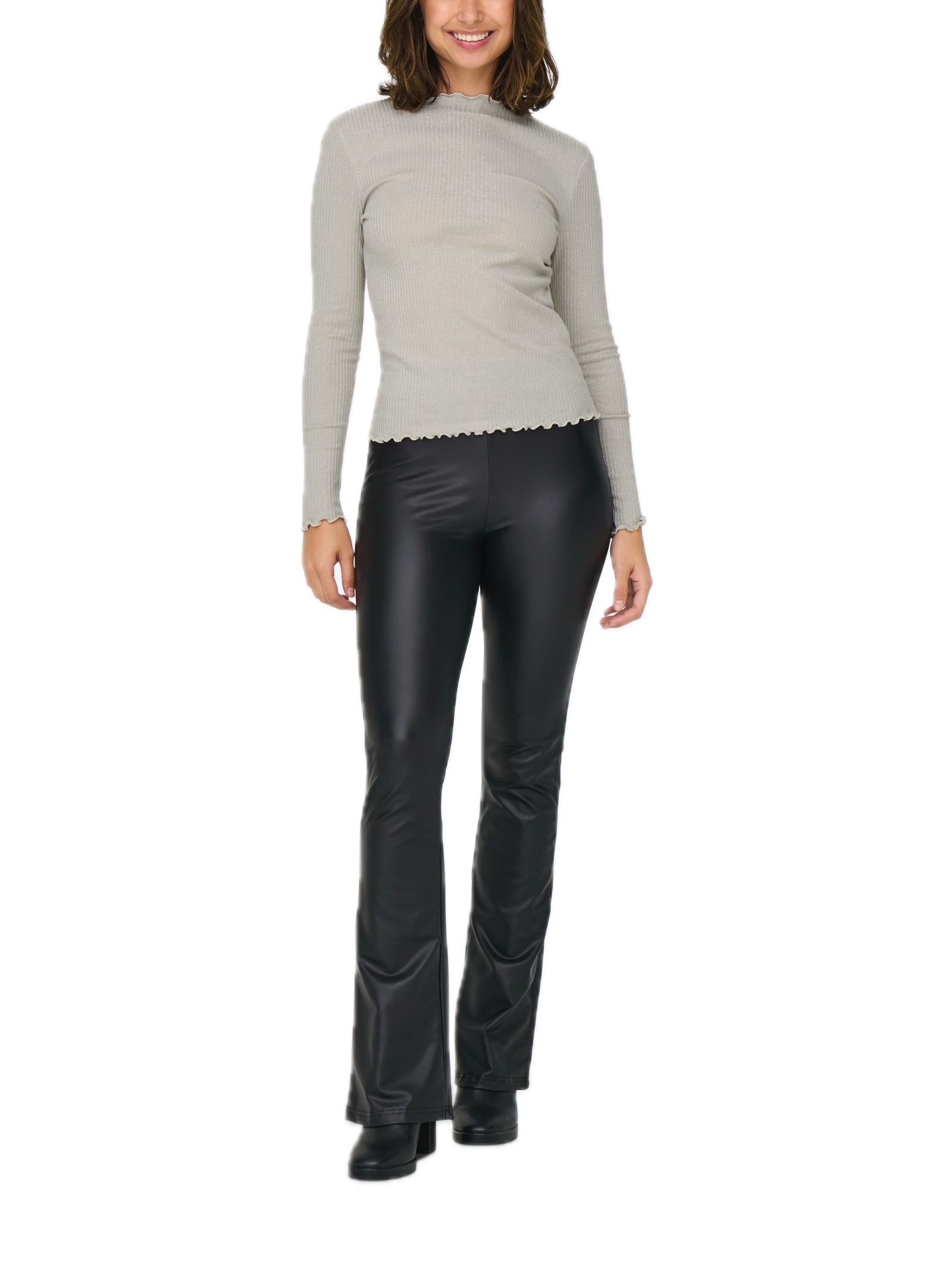 T-shirt Only Emma Beige con glitter 15331094 /Pumice Stone ONLY 