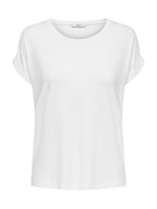 T-Shirt Only Bianco Moster in viscosa 15106662 /White ONLY 
