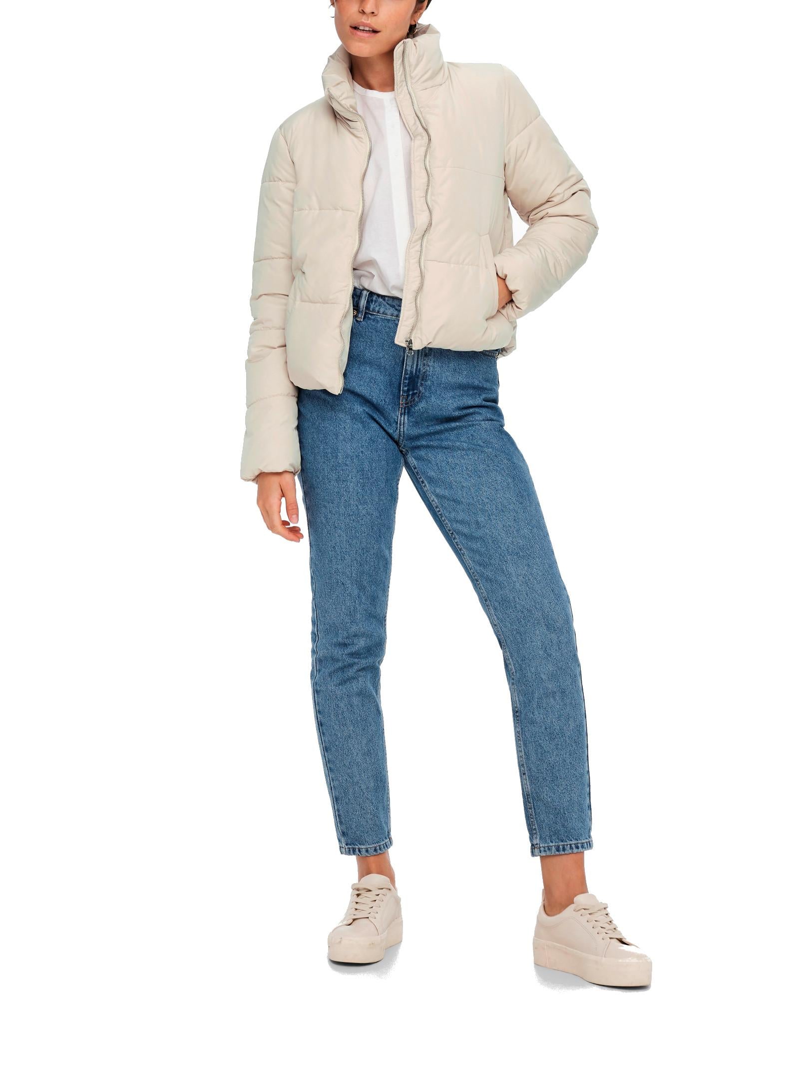 Giubbotto Jacqueline De Yong New Erica Beige bomber corto 15213591 MOONBEAN JDY 