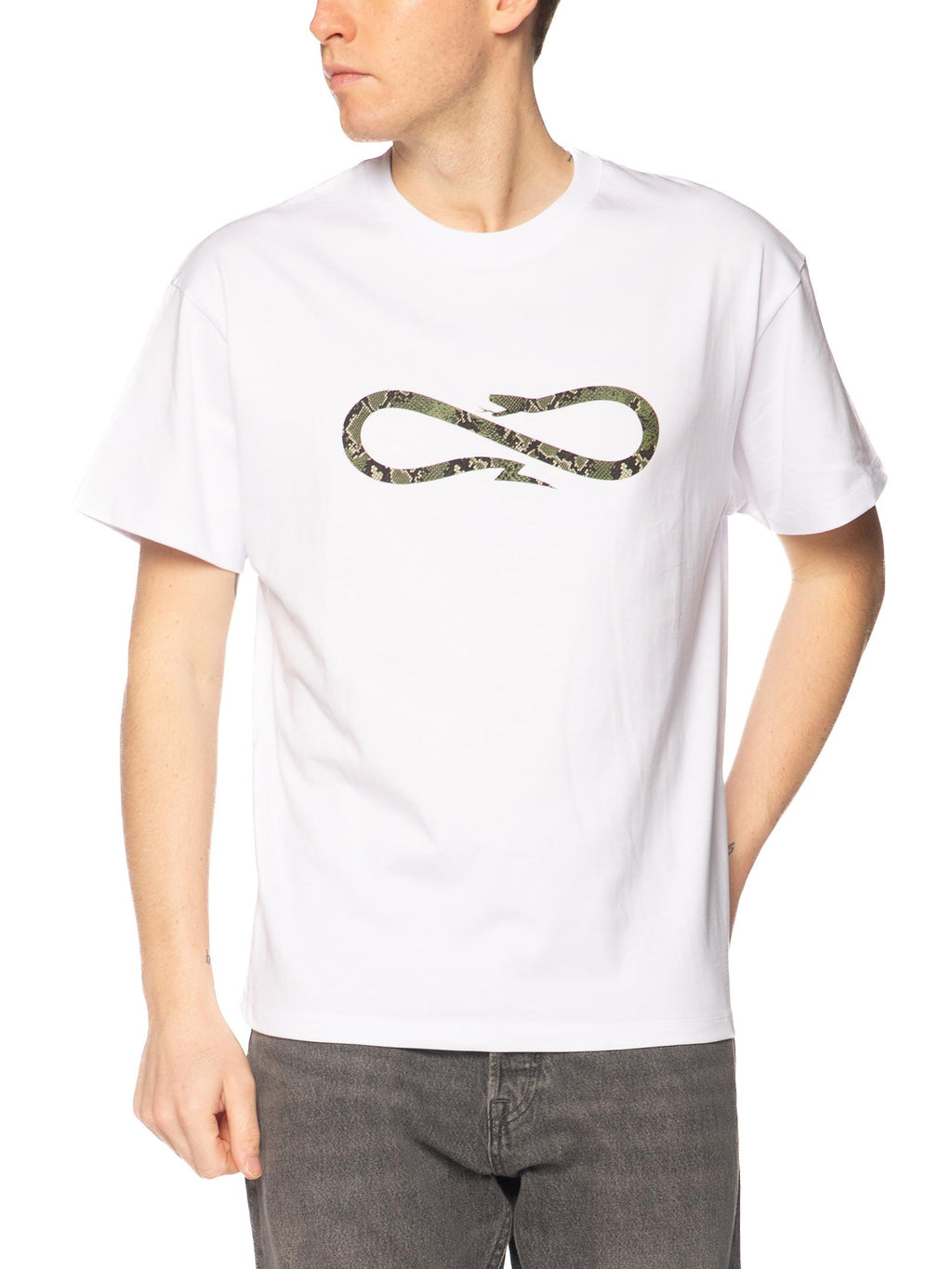 T-shirt Propaganda Bianco Logo python TS636 BIANCO PROPAGANDA 