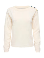 Maglia JDY Laura Panna con bottoni 15366136 /Eggnog JDY 