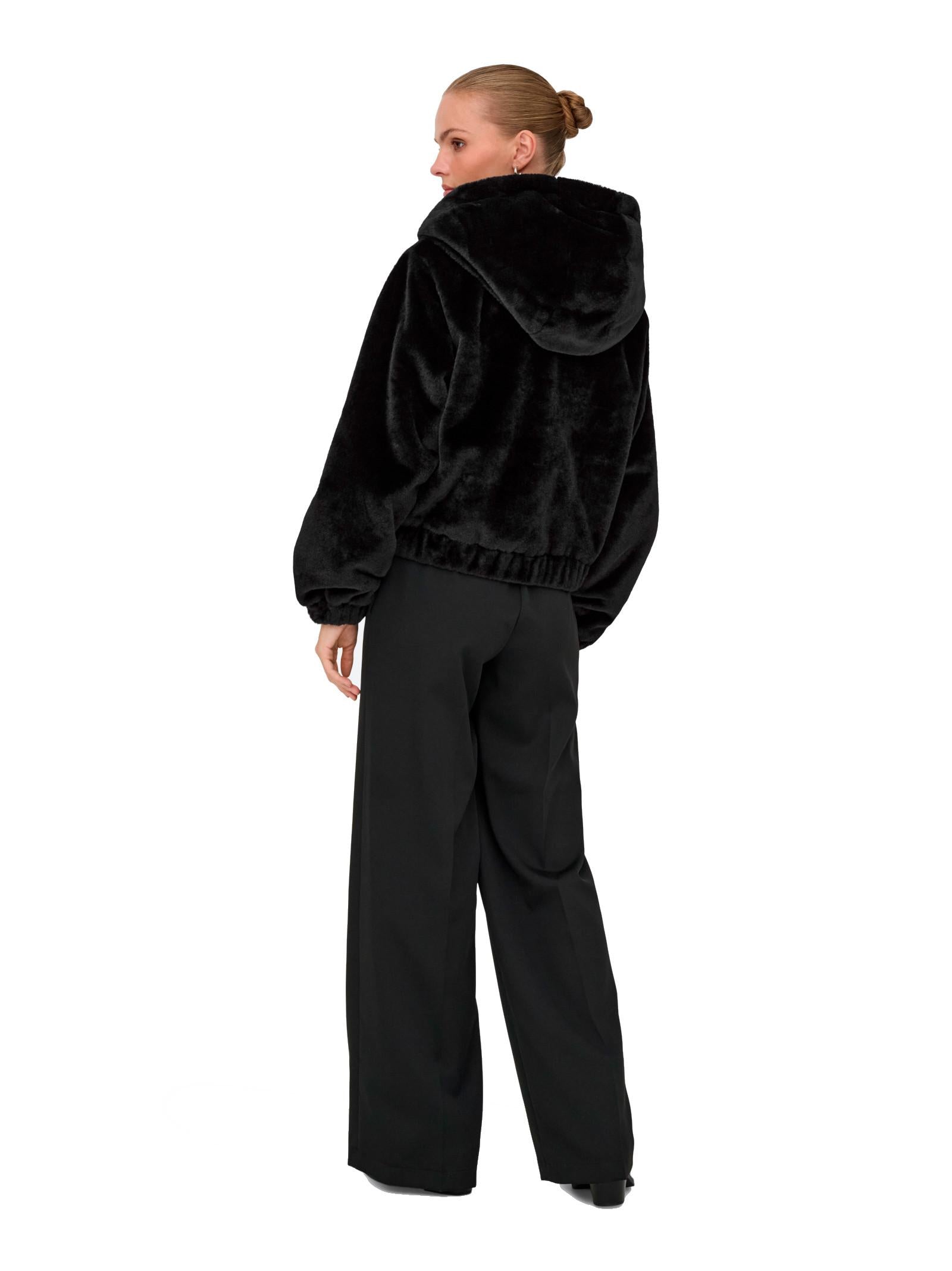 Giubbotto Jacqueline De Yong Yola Nero con pelliccia 15359329 /Black JDY 