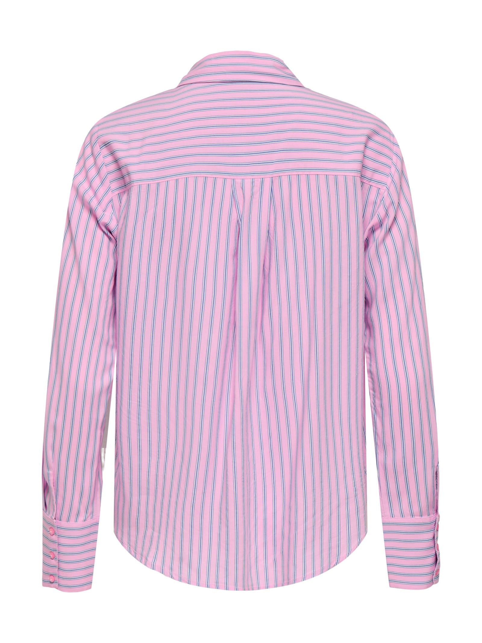 Camicia Only Rosa Berit a righe verticali 15320243 /Bonbon ONLY 
