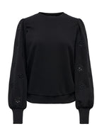Felpa Only Femme Nero con ricamo 15315687 /Black ONLY 
