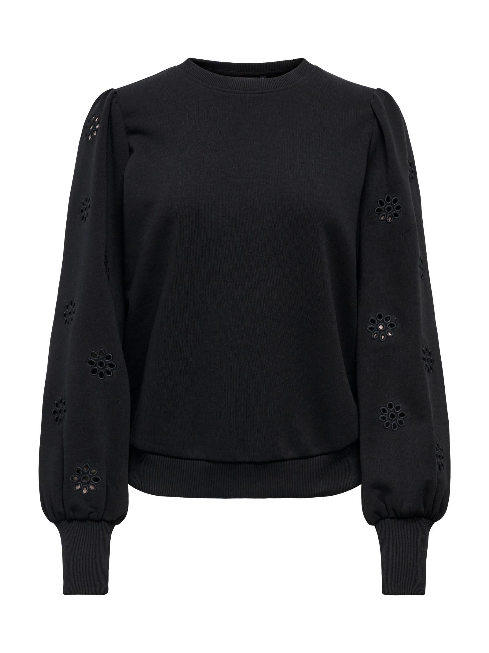 Felpa Only Femme Nero con ricamo 15315687 /Black ONLY 