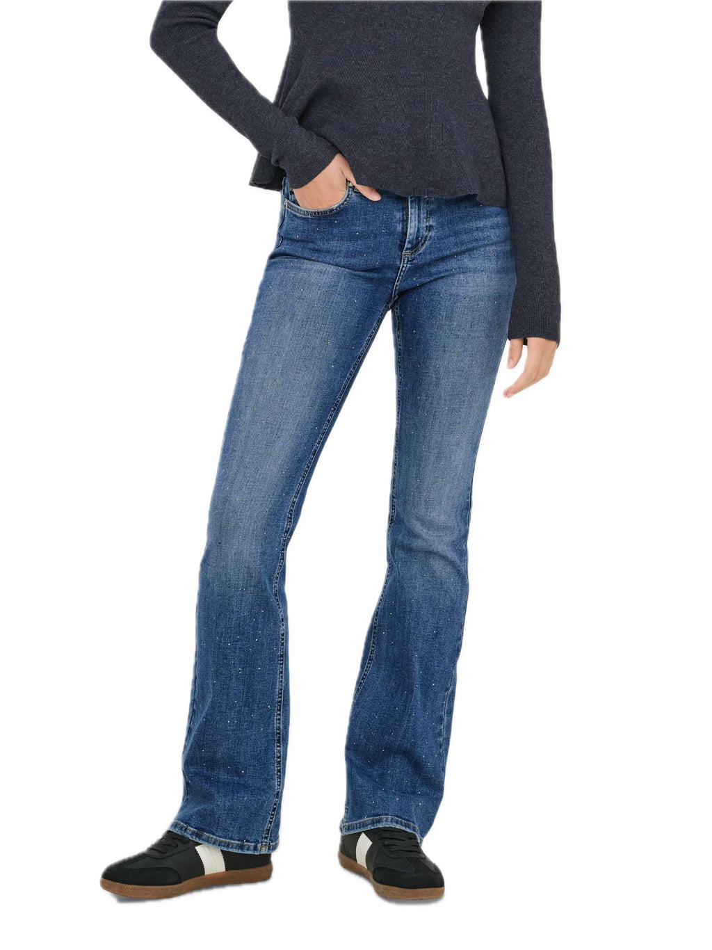 Jeans Only Blush Medium Blue a zampa strass 15352391 /Medium Blue Denim ONLY 