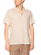 Camicia Seinse Beige lino lavorata CE1126 BEIGE SEINSE 