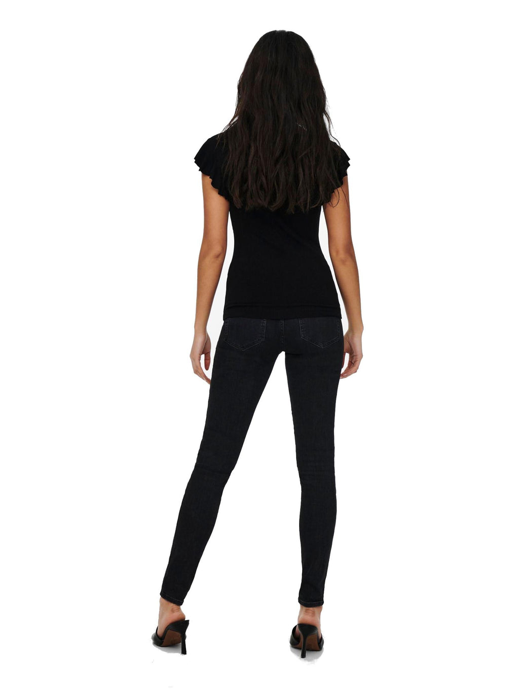T-shirt Only Belia Nero manica corta 15227187 /Black ONLY 