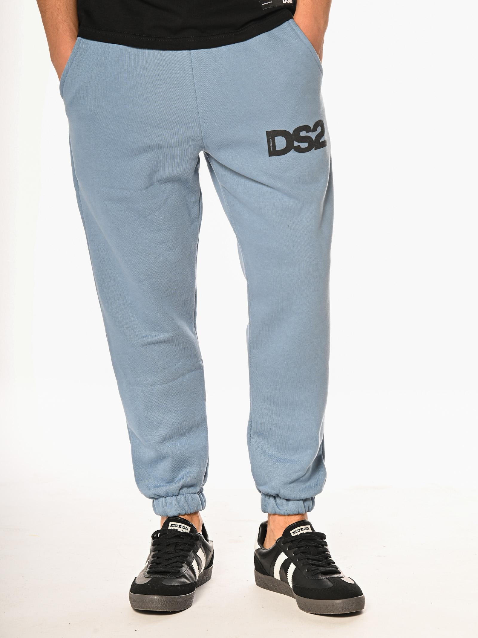 Pantalone DS2 Indaco Basic in felpa FW25228 INDACO DS2 