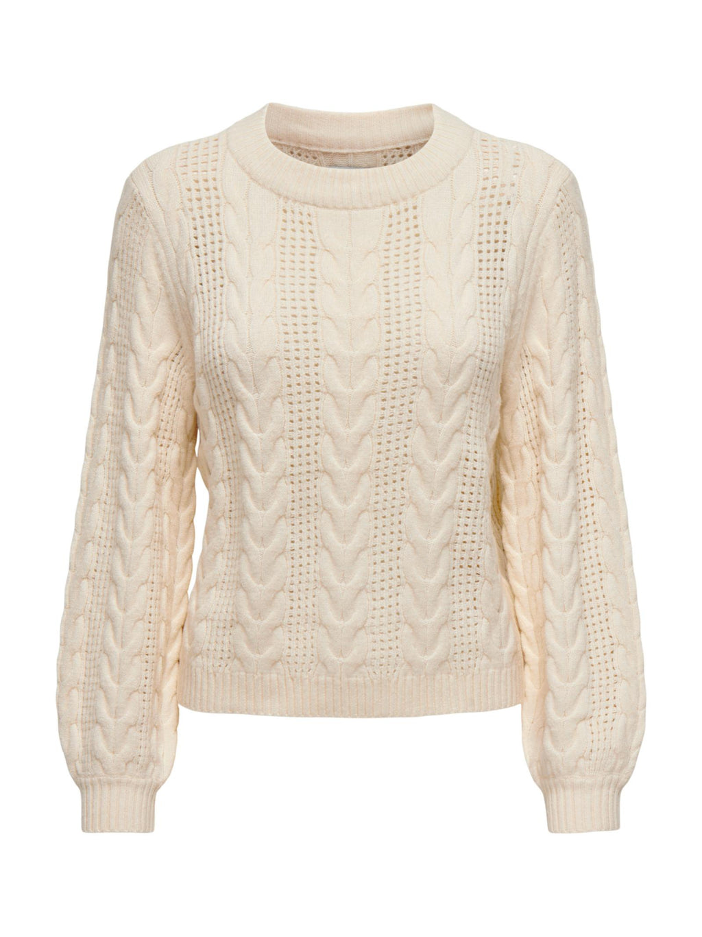 Maglia Only Rubina Panna  a trecce 15317515 /Whitecap Gray ONLY 