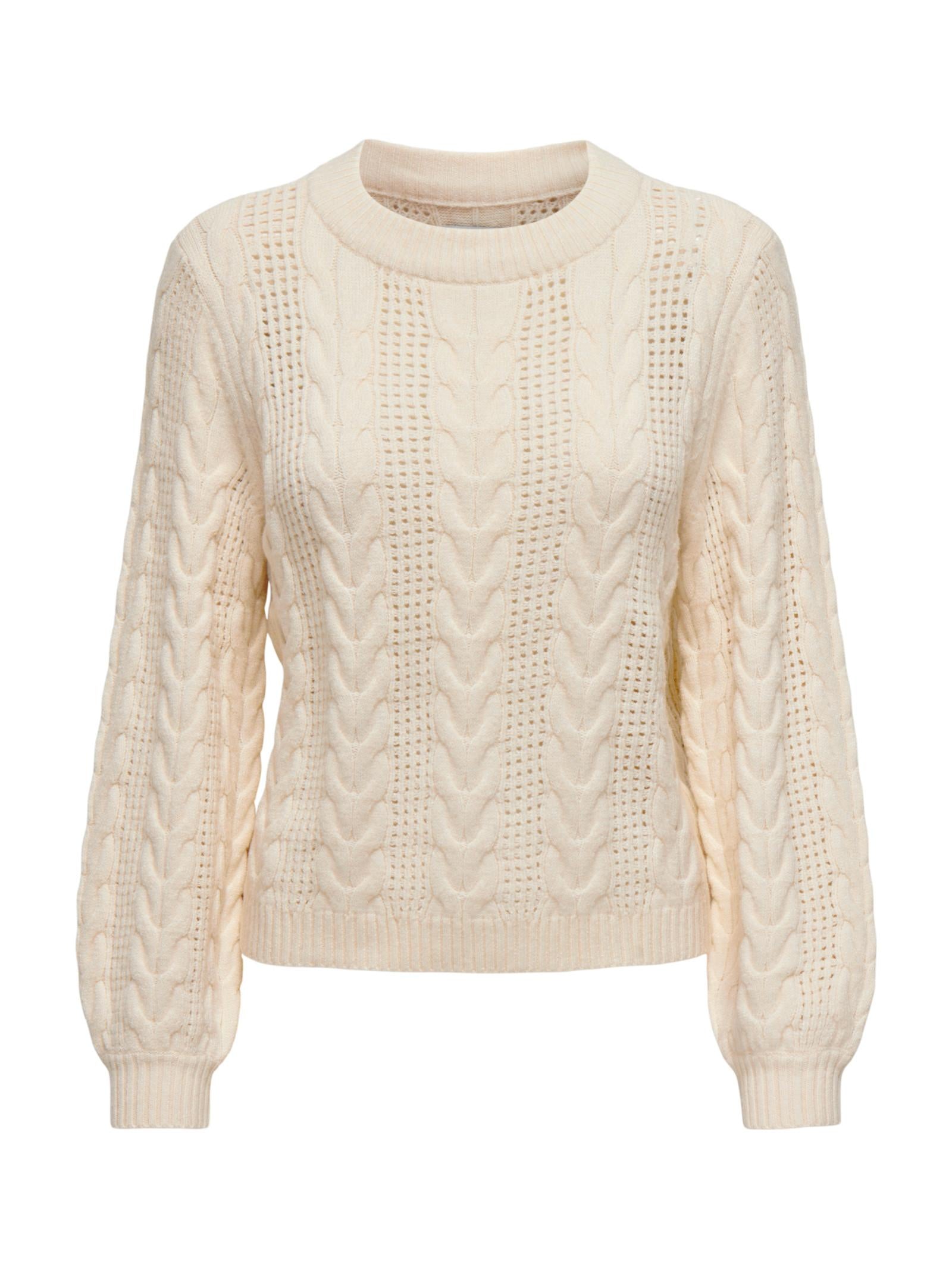 Maglia Only Rubina Panna  a trecce 15317515 /Whitecap Gray ONLY 