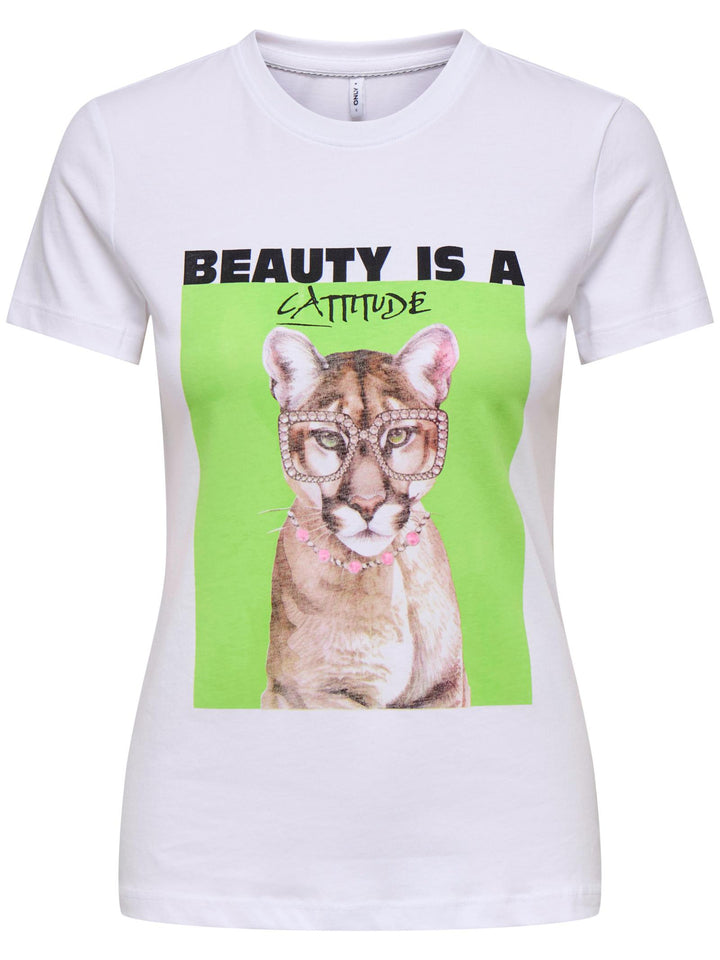 ONLY 15291975/Cattitude Bright White