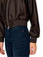Bomber Only Jane Marrone in ecopelle 15314240 /Chocolate Brown ONLY 