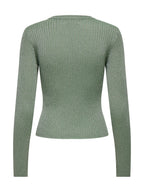 Maglia JDY Plum Verde in lurex 15330569 /Hedge Green JDY 