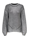 Maglia Only Kama Nero tessuto lucido 15352105 /Black ONLY 