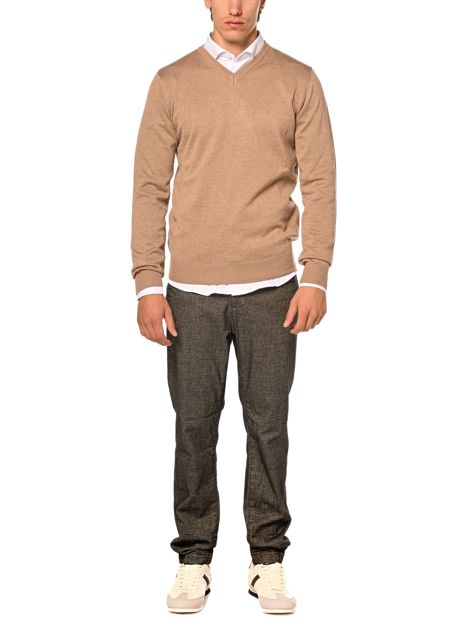 Maglia Seinse Cammello scollo a V MI3060 CAMMELLO SEINSE 