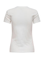 T-shirt Only Vibe Bianco con stampa 15291975 /Cloud Dancer  