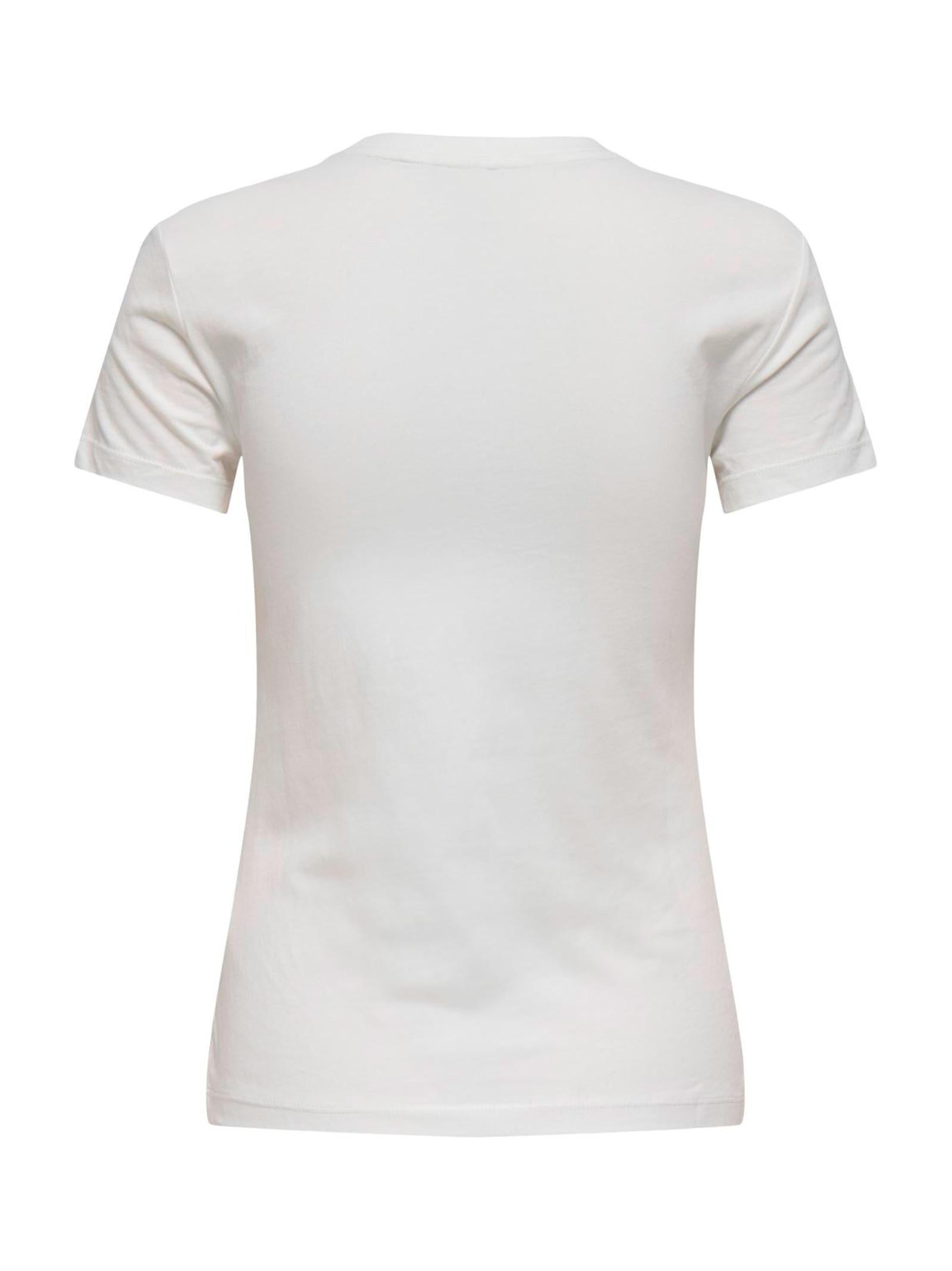 T-shirt Only Vibe Bianco con stampa 15291975 /Cloud Dancer  