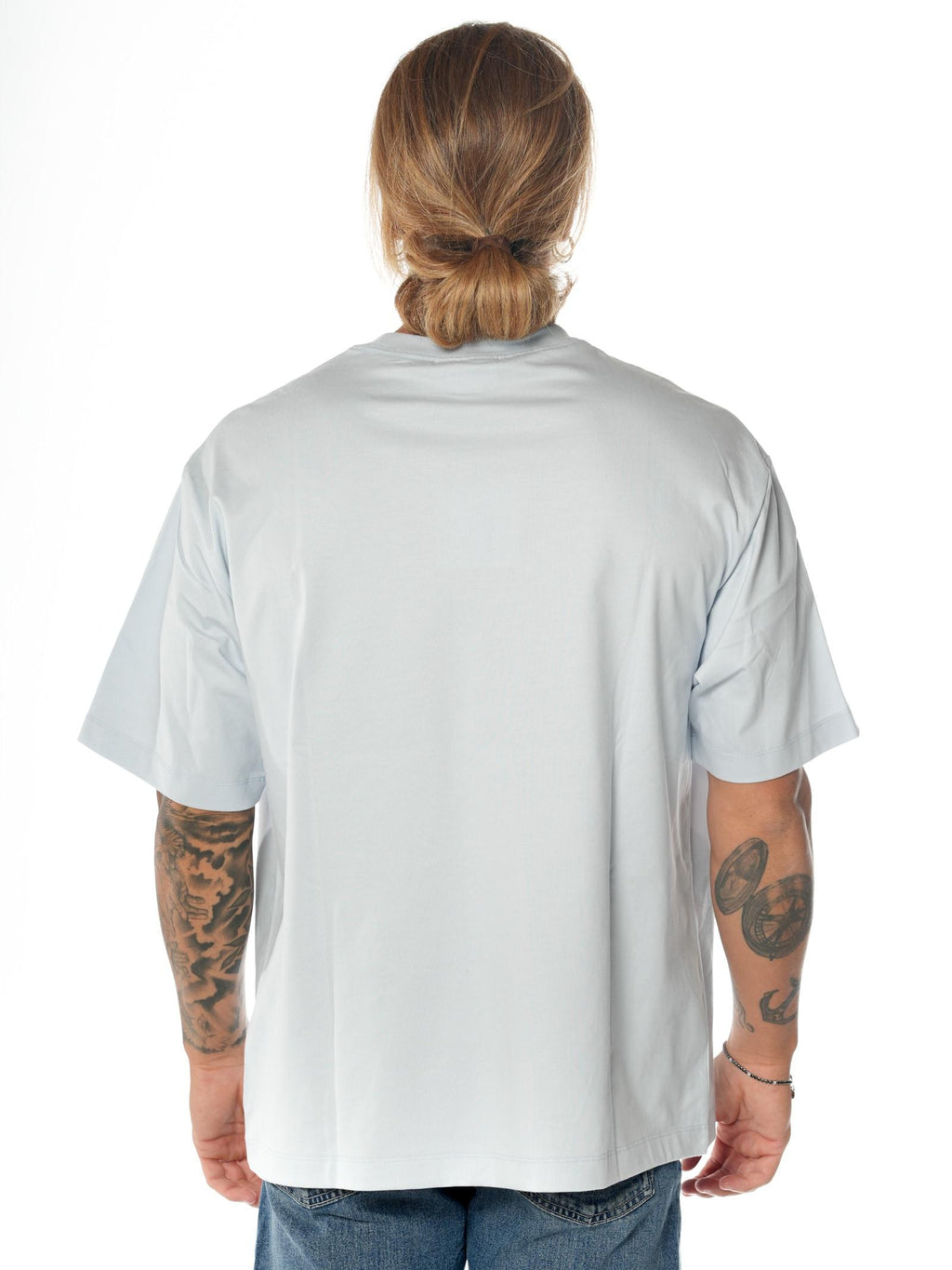 T-shirt Calvin Klein Celeste oversize LV04RC851G CIQ CALVIN KLEIN 