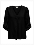 Blusa Jacqueline De Yong Say Nero in lino 15317390 /Black JDY 