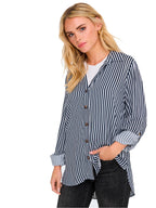 Camicia JDY Blu bianco Laurel maniche 3/4 15329311 /Sky Captain JDY 