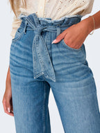 Jeans Only Maddie Medium Blue con risvolto e cinturino 15298093 /Medium Blue Denim ONLY 