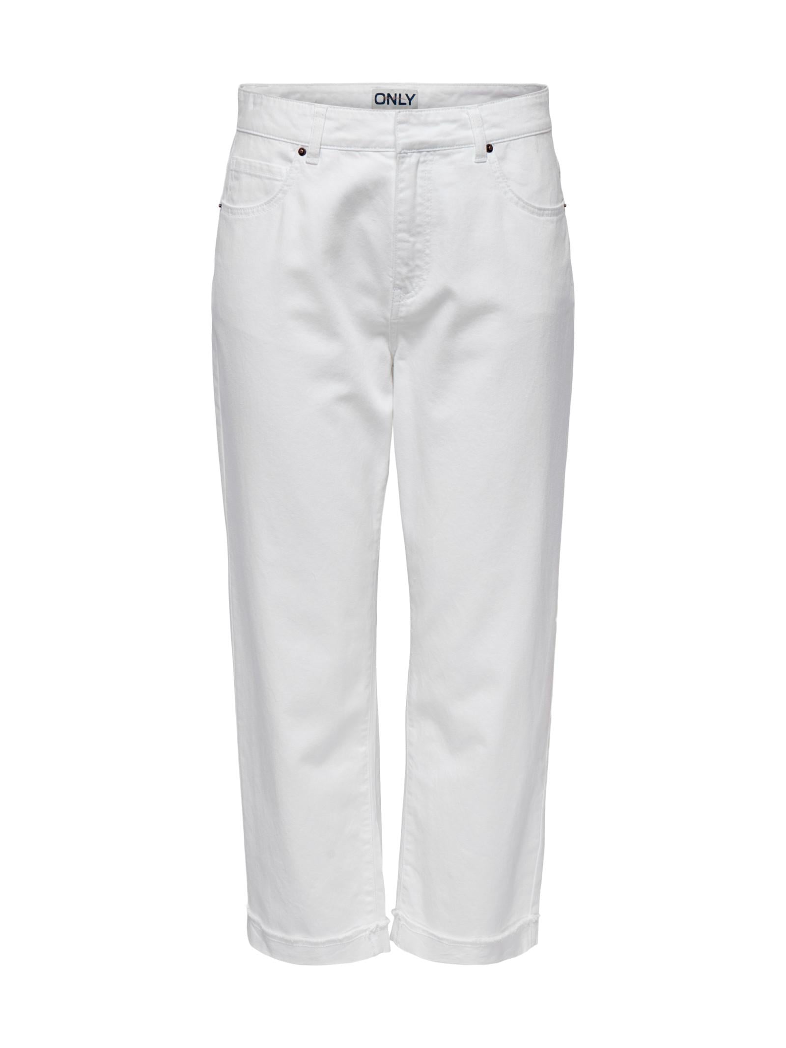 Pantalone Only Bianco Silla Baggy 15344269 /Bright White ONLY 