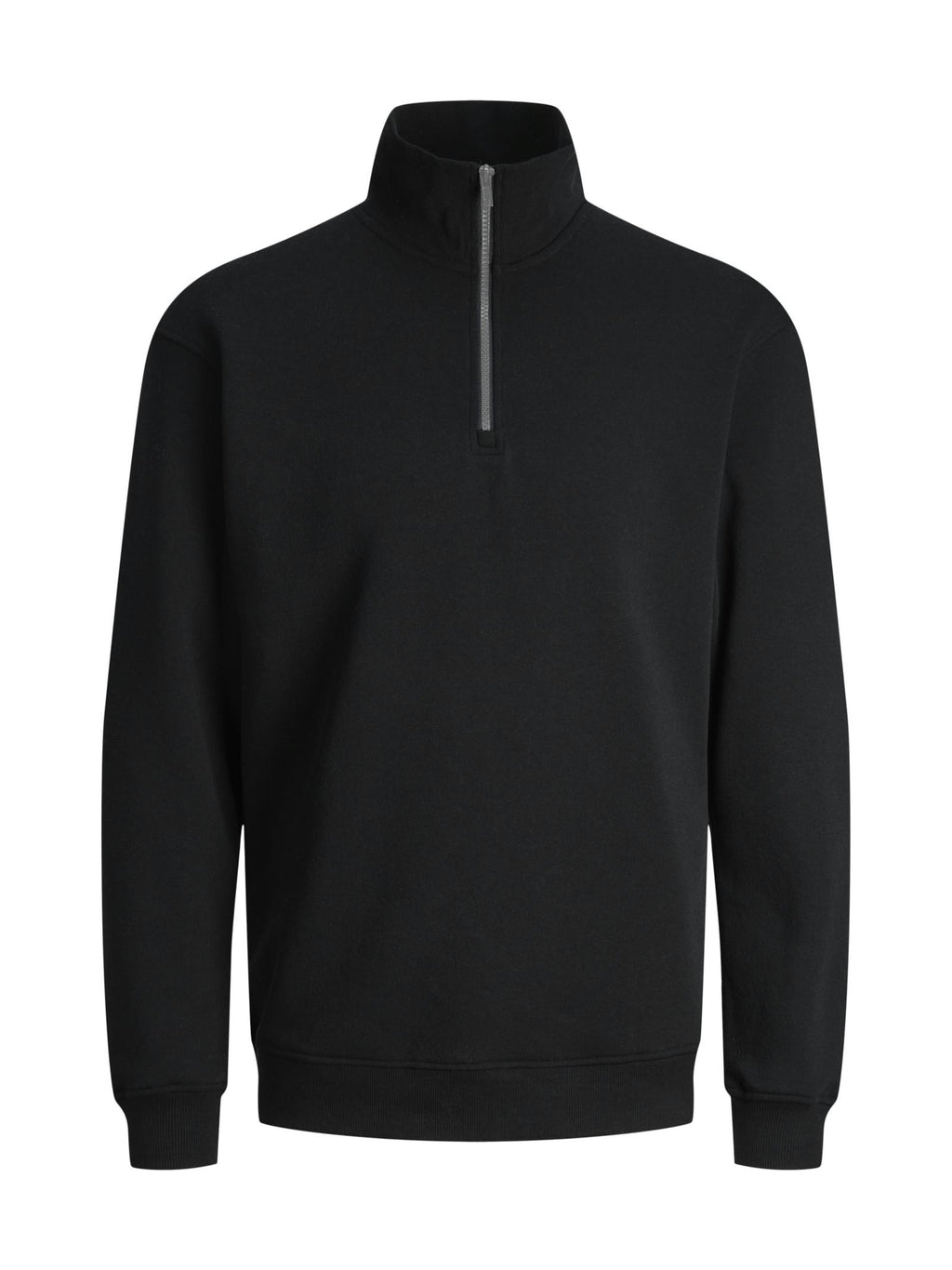 Felpa Jack & Jones Nero Bradley mezza zip 12250747 /Black JACK & JONES 