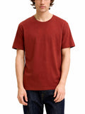 T-shir Jack & Jones Organic Mattone a maniche corte basic 12156101 /Fired Brick JACK & JONES 