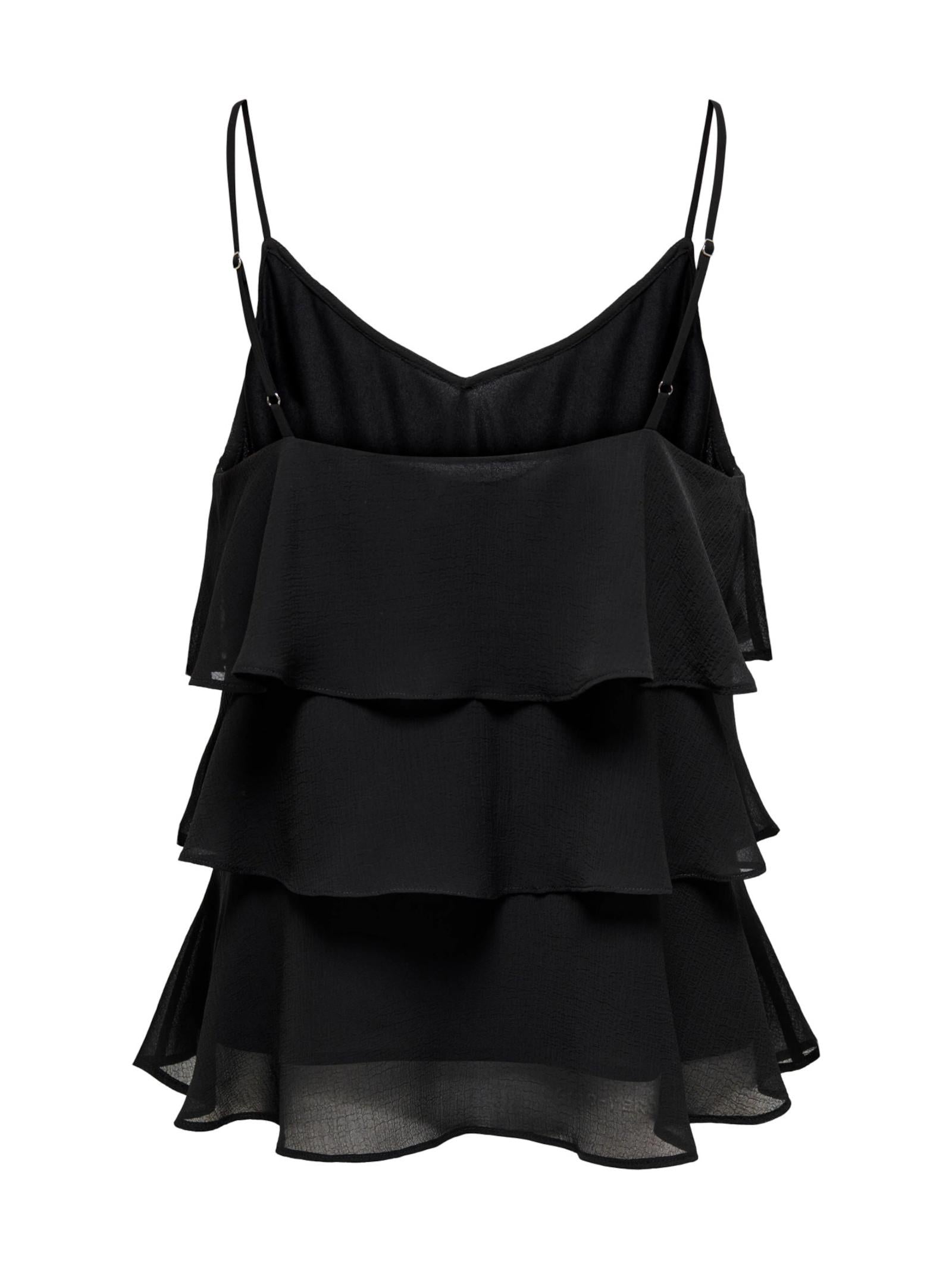 Top Only Nero Linn volant 15351364 /Black ONLY 